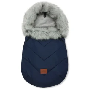 Sac de dormit de iarnă pentru bebeluși 0-24 luni pentru un cărucior, gondolă sau sanie iarna x-Dark Blue