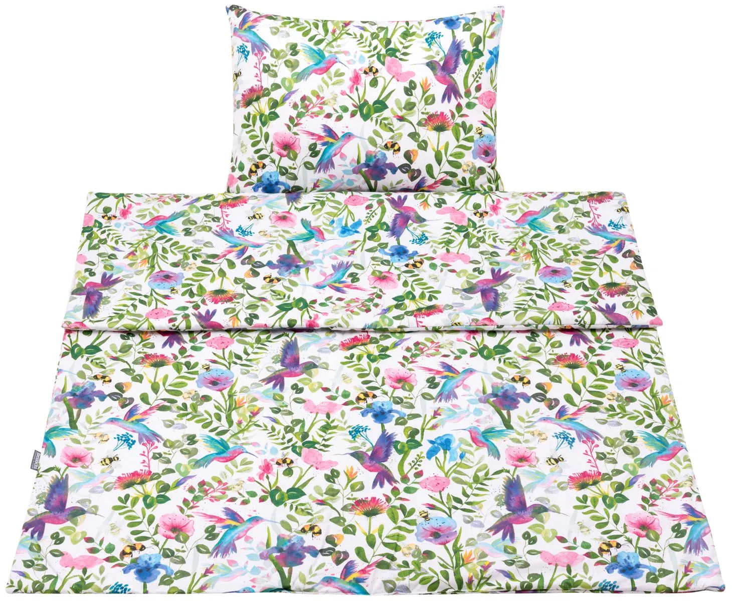 Set de pat pentru copii din bumbac, 2 piese, cu umplutură, pilotă pentru copii 135×100 cm și pernă 60×40 cm Paradise