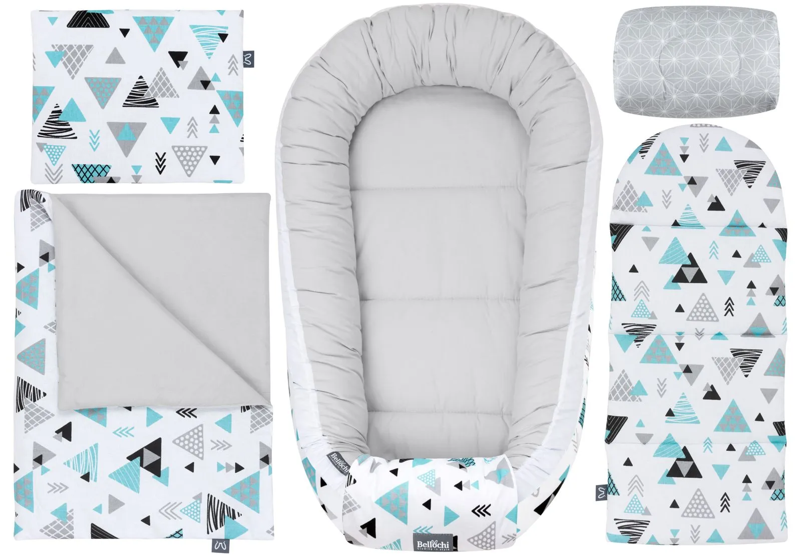 set cuib pentru bebeluși 90×60 cm, set pentru baby shower pentru nou-născut, bumbac, tresor