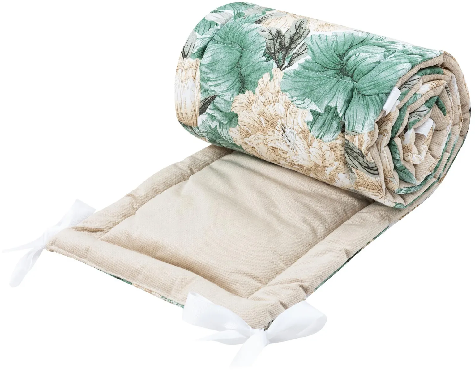 Protecție Cot Bumper 180×30 cm Beige Peony