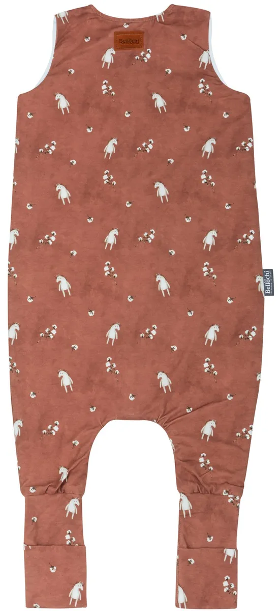 Sac de dormit dublu-sided cu picioare pentru copii de 1-2 ani TOG 1.0 baby horse flower