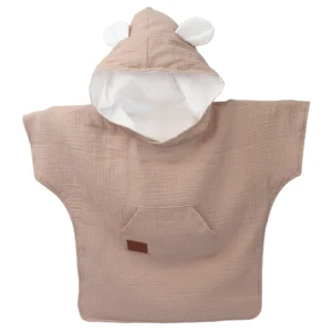 Poncho din Muselină pentru Copii Beige
